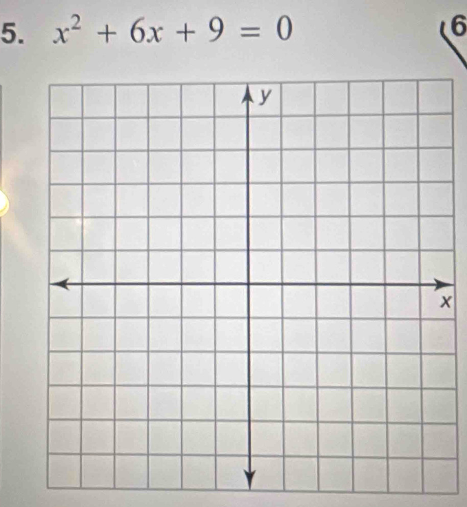 x^2+6x+9=0
6
x