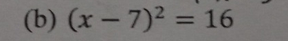 (x-7)^2=16