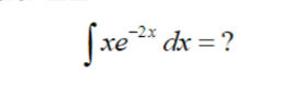 ∈t xe^(-2x)dx= ?