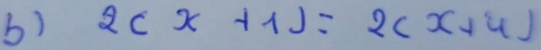 2(x+1)=2(x+4)