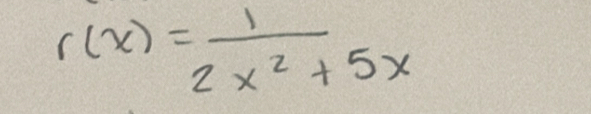 r(x)= 1/2x^2+5x 