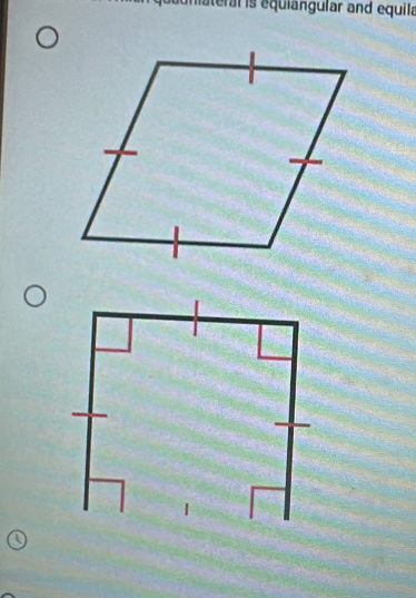 unateral is equiangular and equila