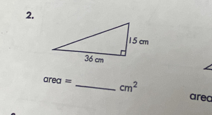 = rea =
_ cm^2
area