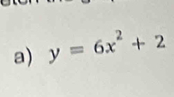 y=6x^2+2