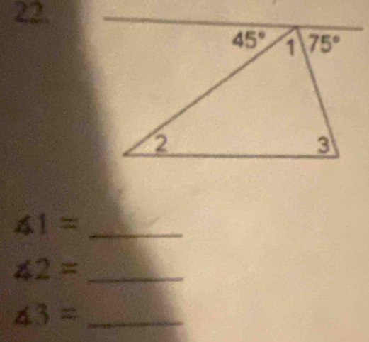 41= _
∠ 2= _
∠ 3= _