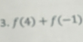 f(4)+f(-1)