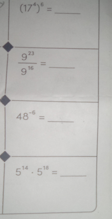 (17^4)^6= _