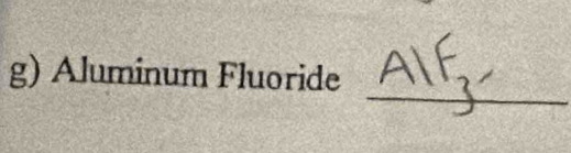 Aluminum Fluoride