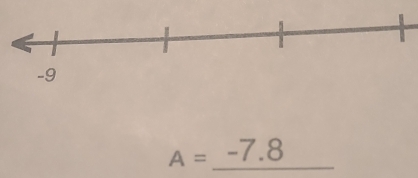 A=-7.8 _ (