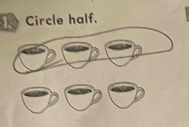 Circle half.