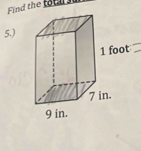 Find the total s 
5.)