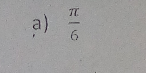  π /6 