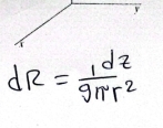 dR= 1/9π r^2 