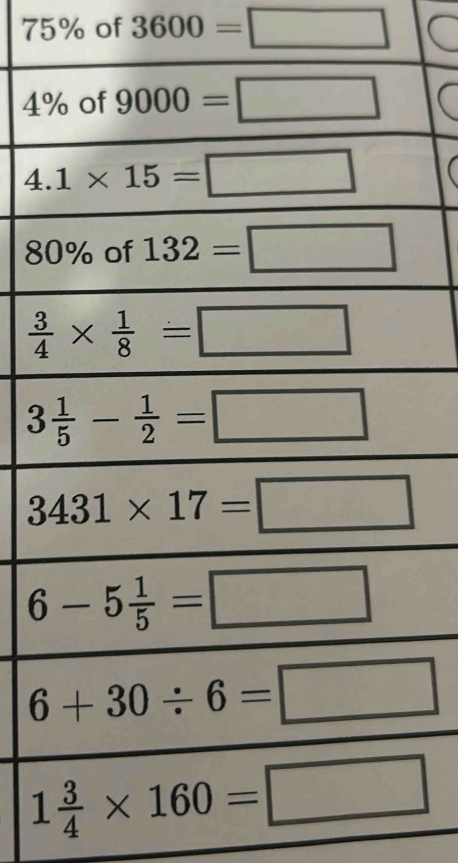 75% of 3600=□
4
8