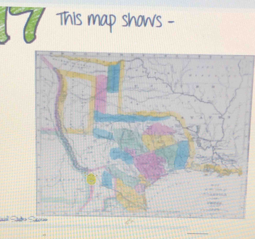 This map shows - 
l Sct 
_