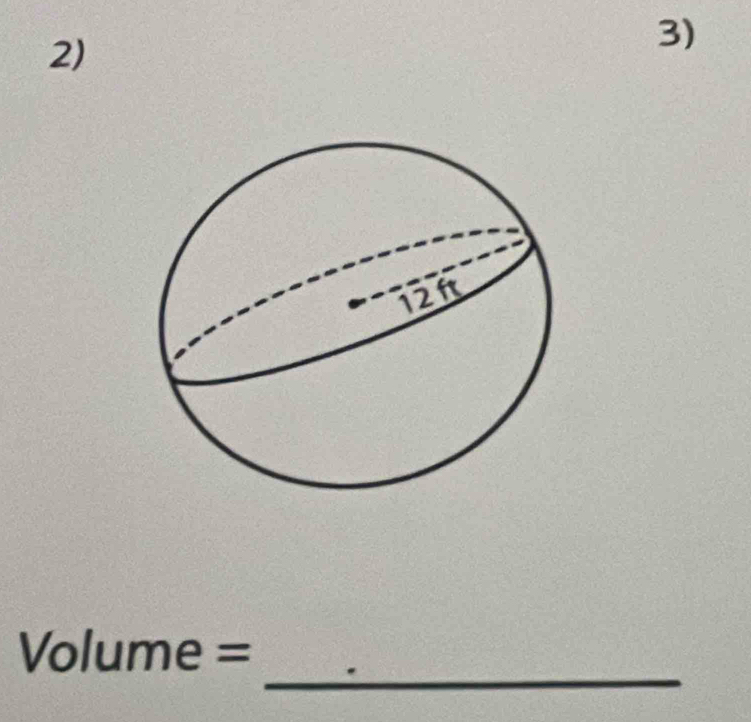 Volume =