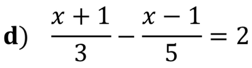  (x+1)/3 - (x-1)/5 =2