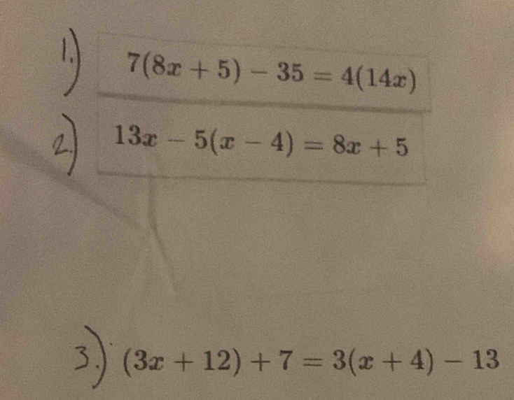 (3x+12)+7=3(x+4)-13