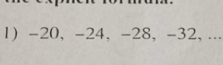 -20, -24, -28, -32, ...