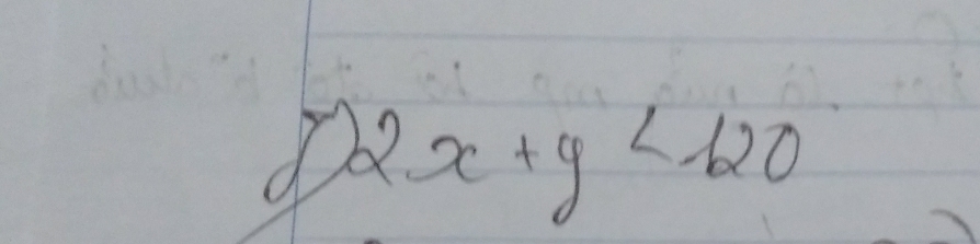 2x+y<120</tex>