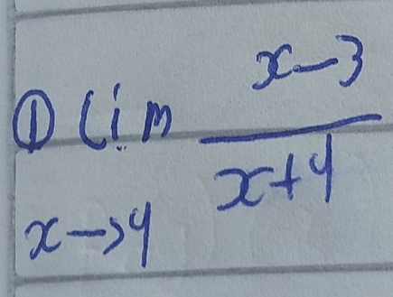 lim _xto 4 (x-3)/x+4 