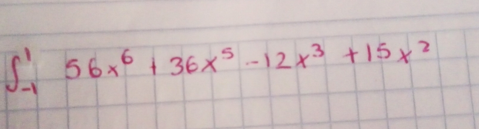 ∈t _(-1)^156x^6+36x^5-12x^3+15x^2