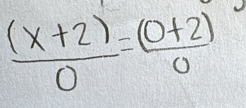  ((x+2))/0 = ((0+2))/0 