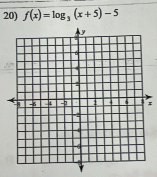 f(x)=log _3(x+5)-5
x