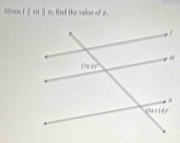 Given l||m||n_1 find the value of æ .