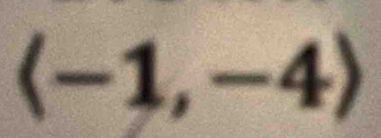 langle -1,-4rangle