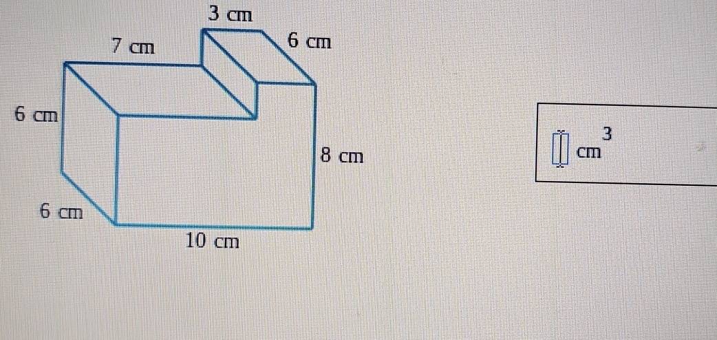 3 cm
□ cm^3