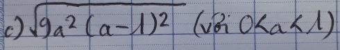 ( ) sqrt(9a^2(a-lambda )^2)(va^20