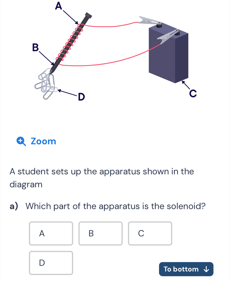 Solved: A + Zoom A student sets up the apparatus shown in the diagram a ...