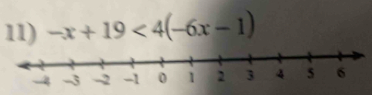 -x+19<4(-6x-1)