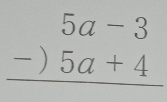 5a-3
- 5a+4