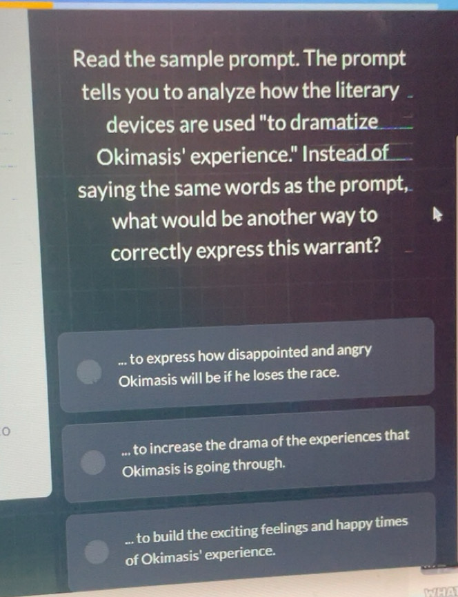 Risolto:Read the sample prompt. The prompt tells you to analyze how the ...