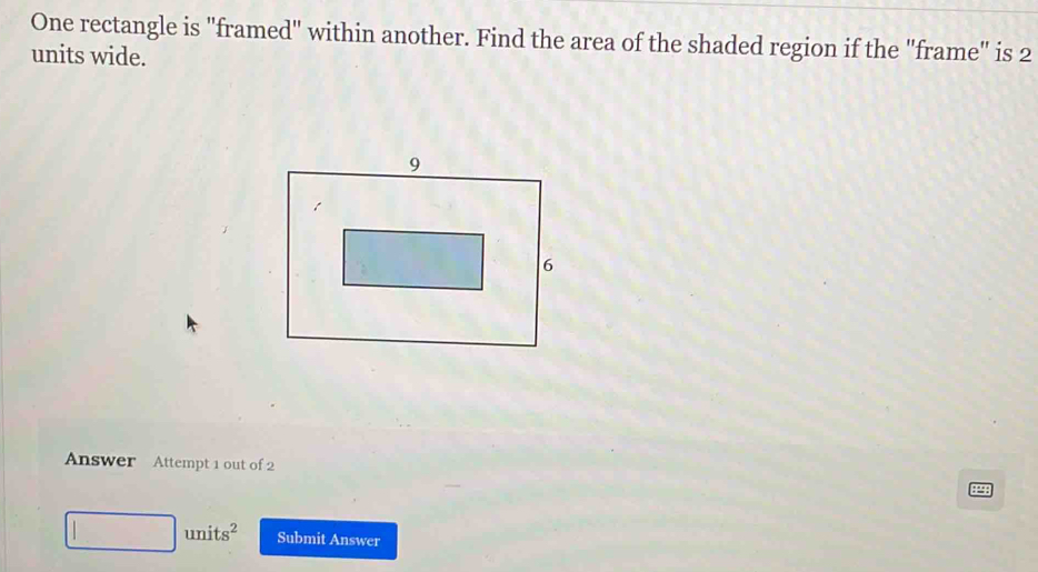 Solved: One rectangle is 