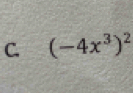 (-4x^3)^2