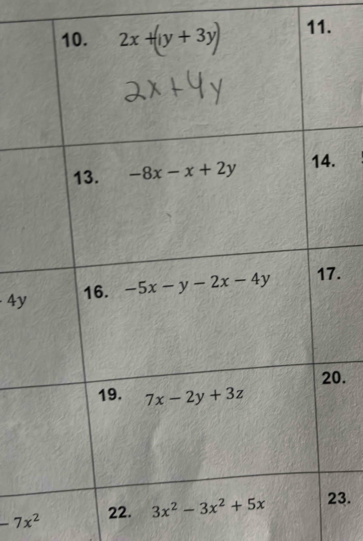 · 4y
0.
-7x^2
3.