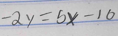 -2y=5x-10