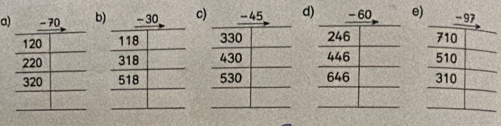 abc) -45 d) - 60 e)