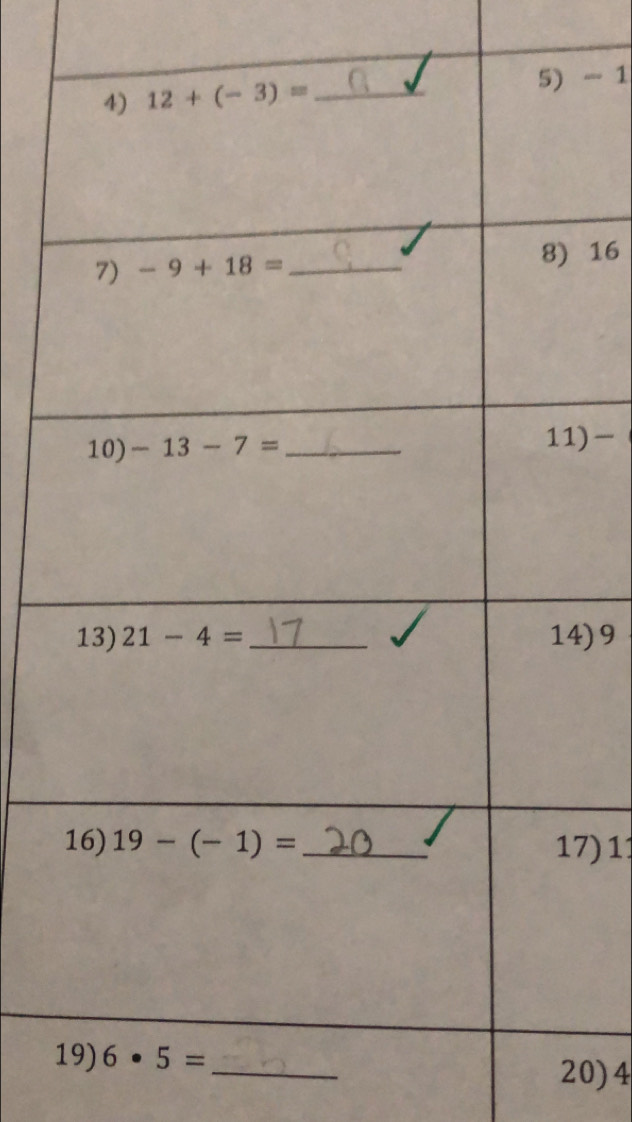 -1
16
11)-
)9
7)11
20)4