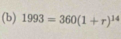 1993=360(1+r)^14