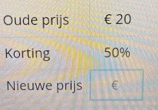 Oude prijs € £20
Korting 50%
Nieuwe prijs €