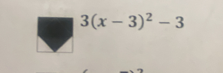 3(x-3)^2-3