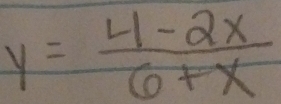 y= (4-2x)/6+x 