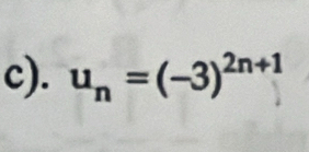 u_n=(-3)^2n+1