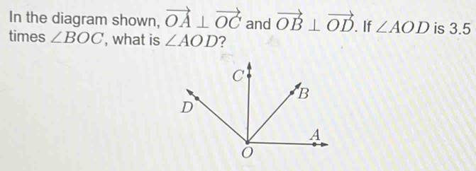 Solved: In the diagram shown, vector OA⊥ vector OC and vector OB⊥ ...