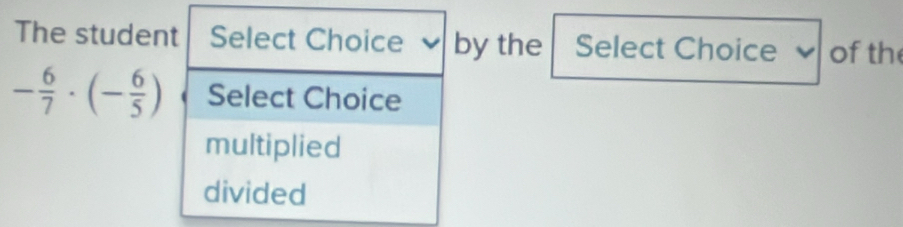 The studeby the Select Choice of th
- 6/7 · (- 6/5 )