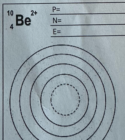 P=
10 Be^(2+) N=
4
E=